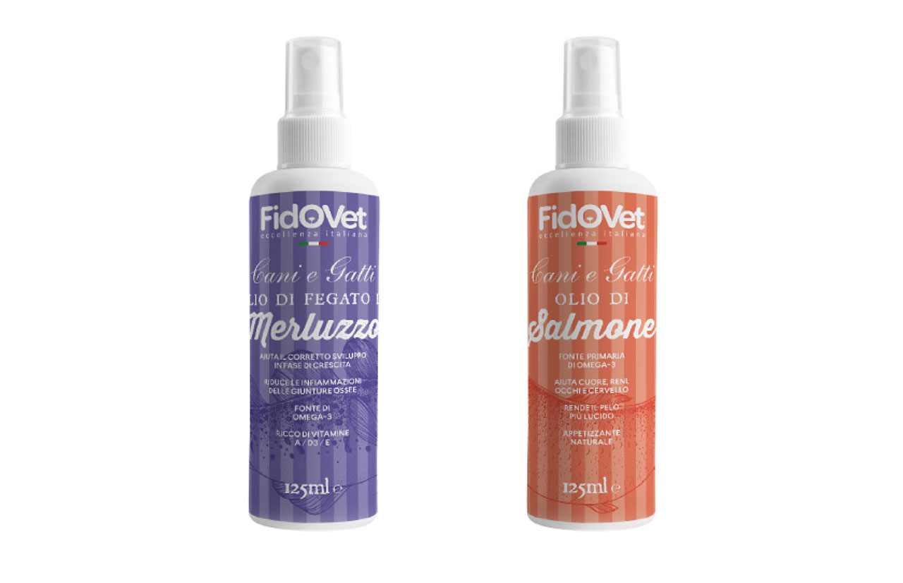 FIDOVET Olio Spray per cani e gatti