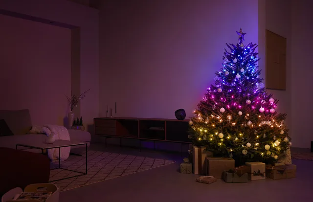 albero di Natale illuminato