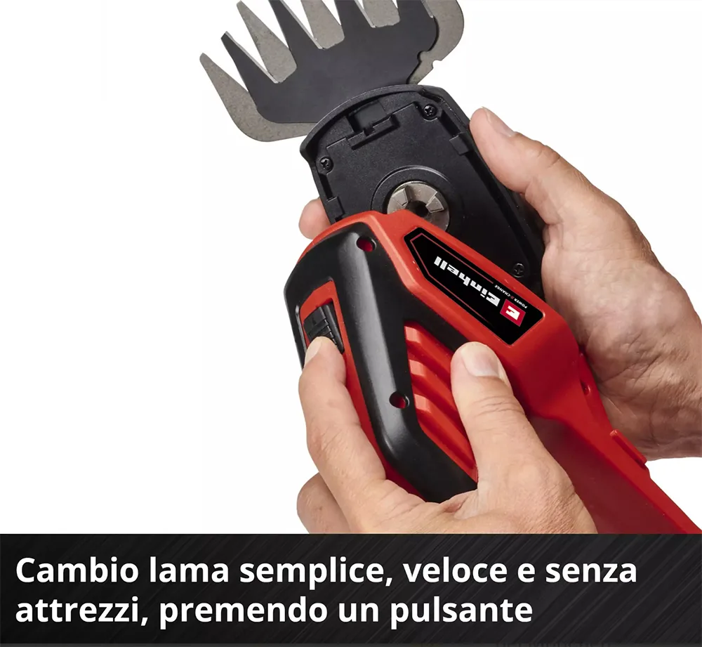 EINHELL - Forbici per erba e arbusti GE-CG 18-100 Li-Solo