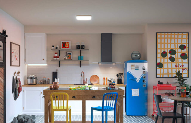 luce in cucina